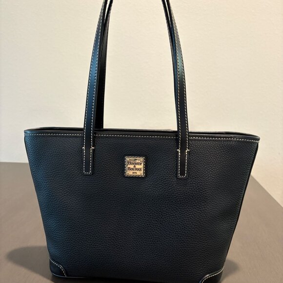 Dooney & Bourke Pebble Grain Small Charleston Shopper Tote - Picture 1 of 6